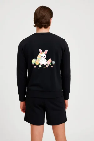Bunny Kisses And Easter Wishes Custom Sweatshirt, Gifts for Sweatshirt